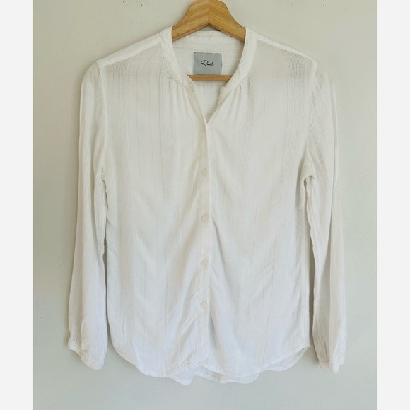 Rails • Eloise Front Button Blouse in White - Picture 4 of 8